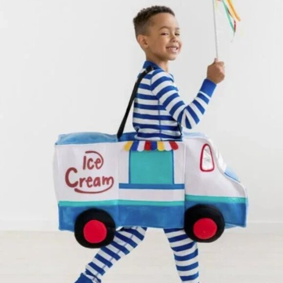 Hanna Andersson Ice Cream Truck Costume - Red, Blue, White - Picture 3 of 7
